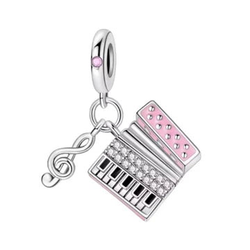 Charm Acordeon de plata 925