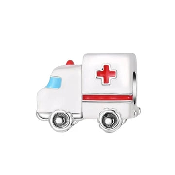 Charm Ambulancia de plata 925