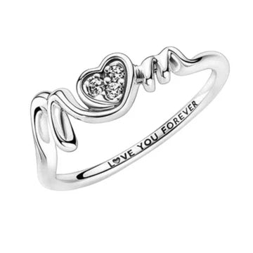 Anillo I Love Forever de plata 925