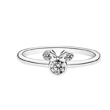 Anillo Minnie M. de plata 925