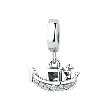 Charm Barco Colgante de plata 925