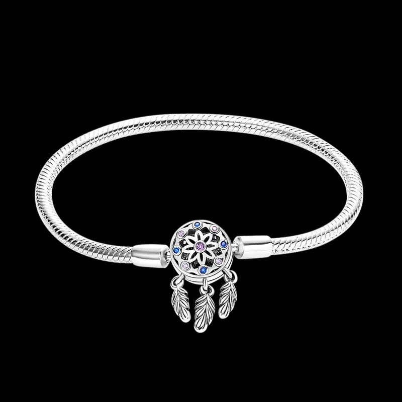 Brazalete Atrapasuenos con baño de plata