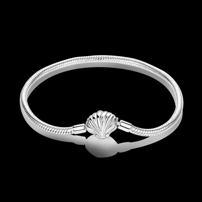 Brazalete Concha De Mar con baño de plata