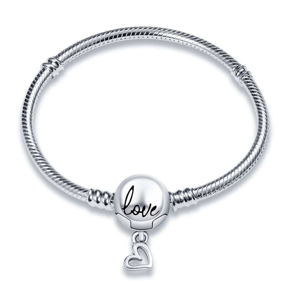 Brazalete Love Bolita con baño de plata