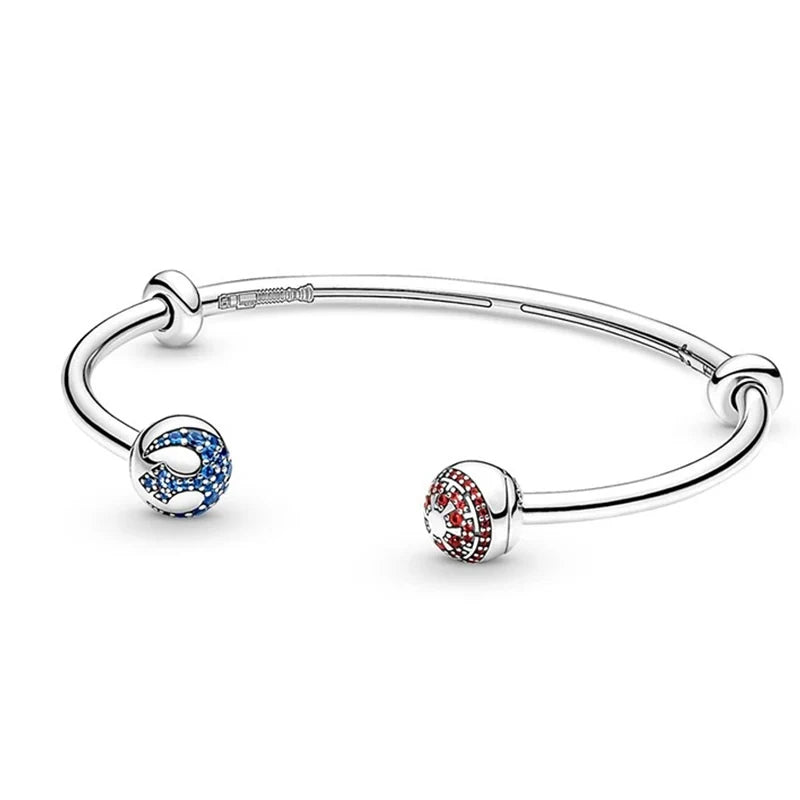 Brazalete Star W. con baño de plata