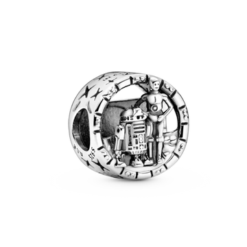 Charm C3PO y R2D2 de plata 925