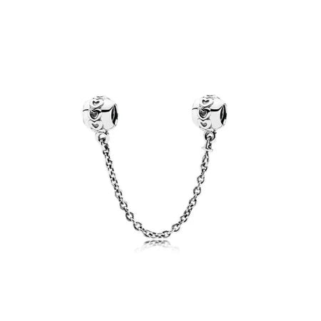 Cadena Corazones de plata 925