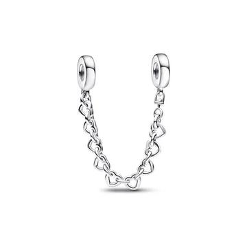 Cadena Corazones Eslabones de plata 925
