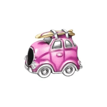Charm Camioneta Rosa de plata 925