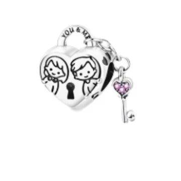 Charm Candado De Hijos de plata 925