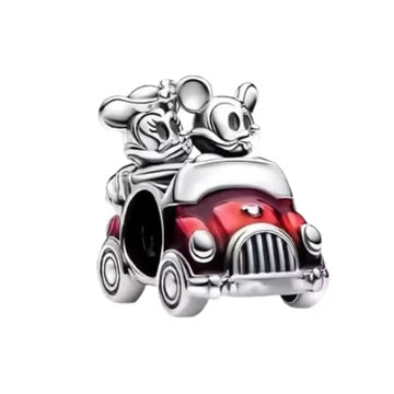 Charm Carro Mickey y Minnie de plata 925