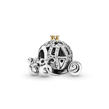 Charm Carroza Diamantada de plata 925