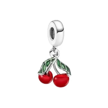 Charm Cerezas de plata 925