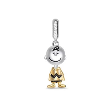 Charm Charly Brown de plata 925