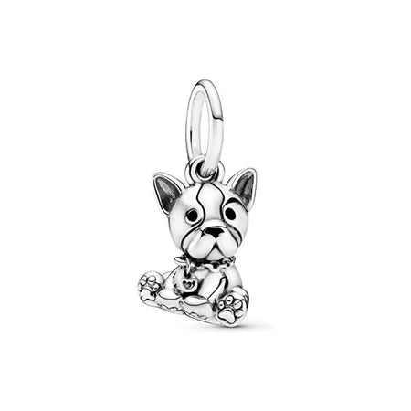 Charm Bulldog de plata 925
