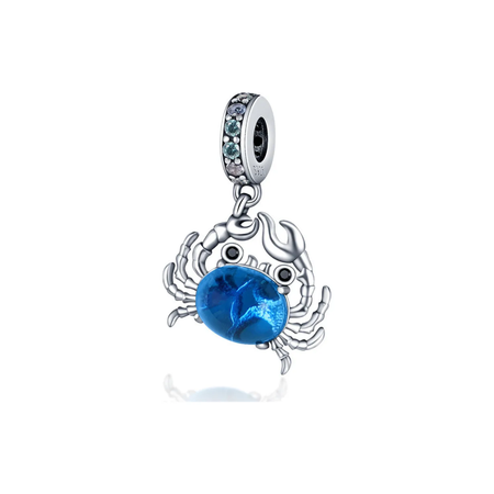 Charm Cangrejo Azuk de plata 925