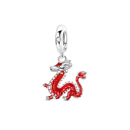 Charm Dragon Chino de plata 925
