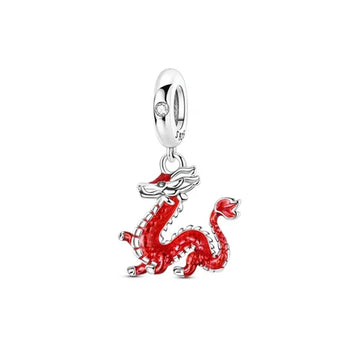 Charm Dragon Chino de plata 925