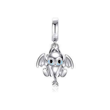 Charm Dragon Furia Luminosa de plata 925