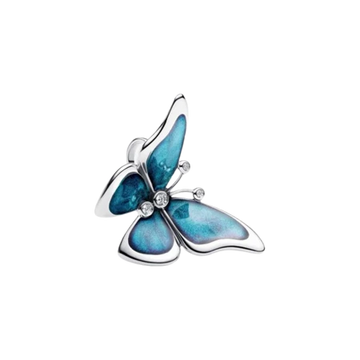 Charm Mariposa Grande de plata 925