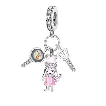 Charm Chef de plata 925