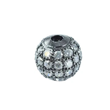 Clip Bola Adiamantada de plata 925