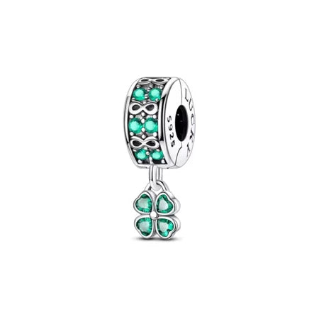 Clip Trebol Colgante de plata 925