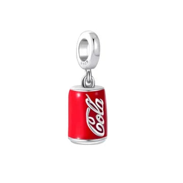 Charm Coca Cola Colgante de plata 925