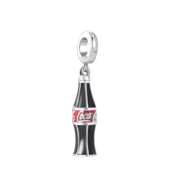 Charm Coca De Vidrio de plata 925