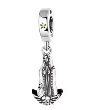 Charm Colgante Virgen De Guadalupe de plata 925