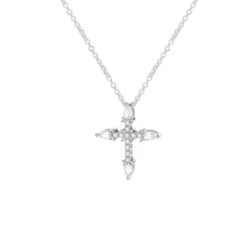 Collar Con Cruz de plata 925