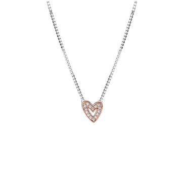 Collar Corazon Golden de plata 925