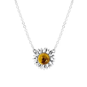 Collar Girasol de plata 925