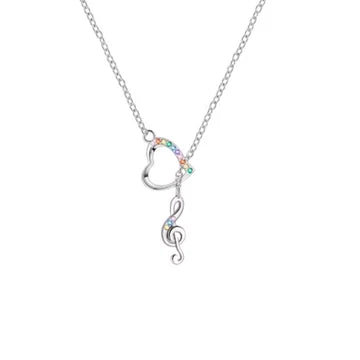 Collar Nota Musical de plata 925