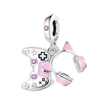 Charm Control Y Audifonos de plata 925