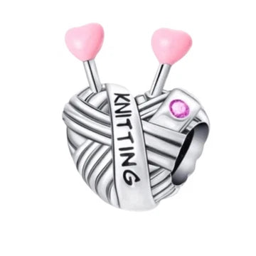 Charm Corazon De Estambre de plata 925