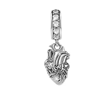 Charm Corazon Humano de plata 925