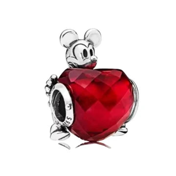 Charm Corazon Mickey de plata 925
