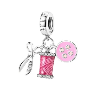 Charm Costurera de plata 925