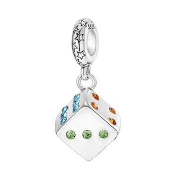 Charm Dado Colgante de plata 925