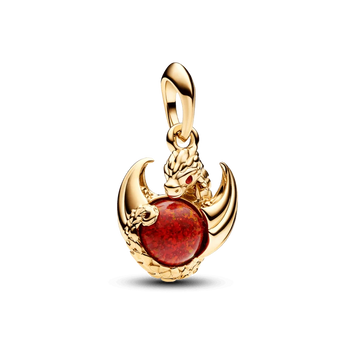 Charm Dragón de Fuego de plata 925