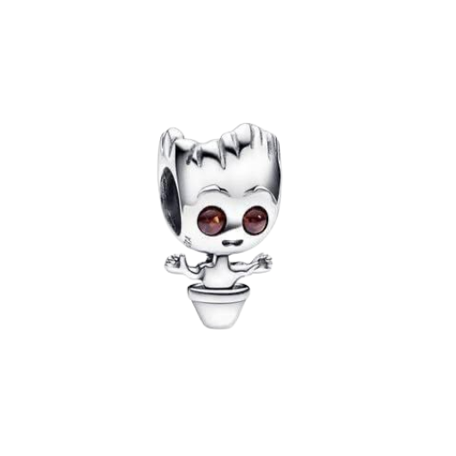 Charm Grood Guardian En Maceta de plata 925