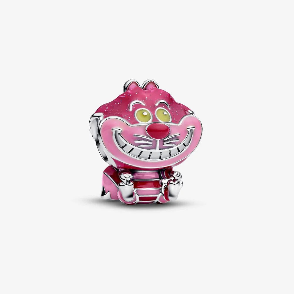 Charm Gato Sonriente Alicia de plata 925