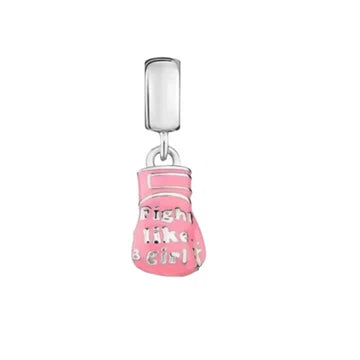 Charm Guante De Box de plata 925