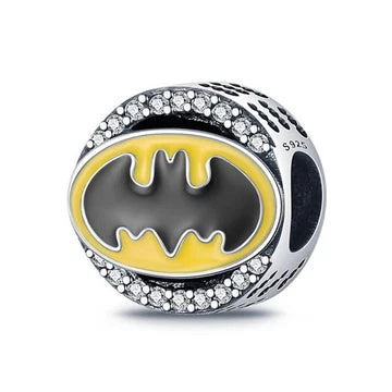 Charm Logo De Batman de plata 925