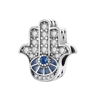 Charm Mano De Fatima Plateado de plata 925
