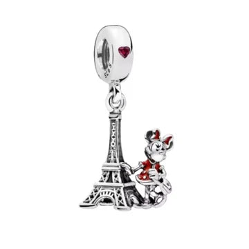 Charm Minnie Torre Eifel de plata 925