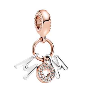 Charm Mom Golden Rose de plata 925