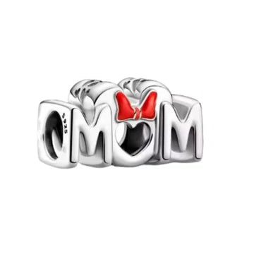 Charm Mom Mono Rosa de plata 925