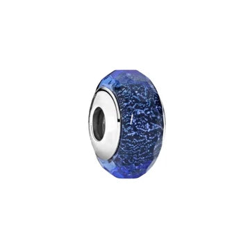 Charm Murano Azul Marino de plata 925
